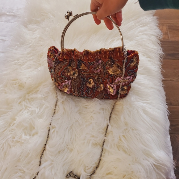 Sequins purse Handmade wristlets - Picture 8 of 9